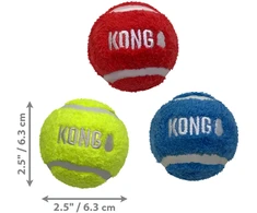 KONG - Sport Softies kamuoliukai - M - 3 vnt. pakuotėje - 6,5 cm