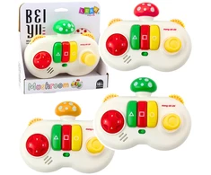 Lean Toys Vaikiška interaktyvi konsolė su spalvotais mygtukais ir melodijomis