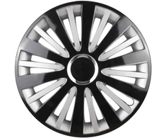 Leoplast Ratų gaubtas 1 vnt. Falcon, juodas ir sidabrinis 14"