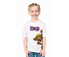 Dedra Marškinėliai Dedruś vaikiški marškinėliai, balti, 6 dydis / 122 cm, 100 % medvilnė