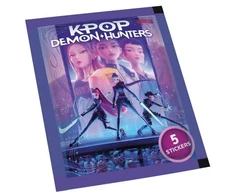 Kpop Demon Hunters K-pop demonų medžiotojai - lipdukų albumas - 2 aklųjų maišeliai - DK/NO (374-0002)