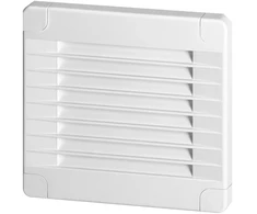 Kratka Grotelės su galiniais dangteliais 100x100, baltos