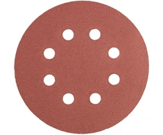 Krążki Švitrinis popierius GRAPHITE Velcro 125 mm K240