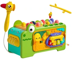 Lean Toys Edukacinis krokodilo formos kubas Montessori
