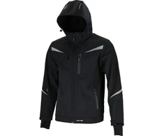 Lahti Pro Striukė Softshell striukė su gobtuvu, juoda, "s", ce, lahti