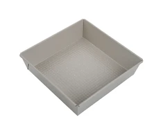 King Hoff Kvadratinė kepimo forma 24 × 24 × 6 cm, anglinio plieno, nelimpanti marmurinė danga, smėlio spalvos, „Kinghoff“, kh-1974