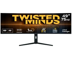 „Twisted Minds“ – 49 colių įstrižainės 5K/2k 75Hz lenktas žaidimų monitorius su IPS panele TM492K75IPS