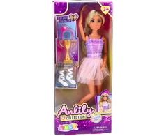 Lean Toys Lėlė balerina Anlily su judančiomis galūnėmis ir aksesuarais