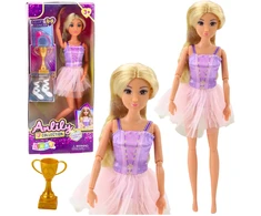 Lean Toys Lėlė balerina Anlily su judančiomis galūnėmis ir aksesuarais