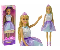 Lean Toys Lėlė Anlily princesė violetine suknele