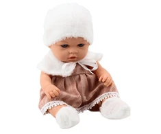 Lean Toys Lėlė Baby Doll su elegantiška žiemine apranga
