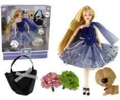 Lean Toys Lėlė su šuniuku LeanToys, 30 cm