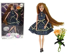 Lean Toys Lėlė Emily su mėlynomis akimis ir judančiomis galūnėmis, 30 cm