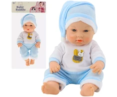 Lean Toys Lėlė kūdikis mėlyna pižama 30 cm