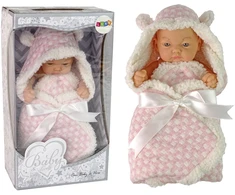 Lean Toys Lėlė kūdikis audekle rožinė