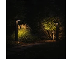 Lampa Saulės energija varomas LED sodo šviestuvas, montuojamas ant stulpo, su prieblandos jutikliu, sodui, 55 cm, 2 vnt.