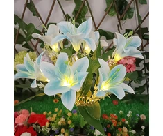 Lampa Saulės energija varomas sodo šviestuvas su lelija ir LED lempa
