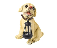 Lampa Saulės sodo lempa, dekoratyvinis šuns ornamentas, LED žibintas