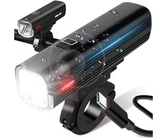 Lampka Dviračio lempa, LED žibintuvėlis, priekinis, USB, dviračio vairui, stiprus 1000lm
