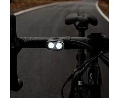 Lampka Dviračio žibinto priekinis galinis LED žibintas dviračio vairui, stiprus USB, 2 vnt.