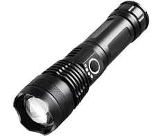 Latarka, Žibintuvėlis, Taktinis žibintuvėlis, galingas, LED, įkraunamas, išlikimo, karinis, USB, 5 režimai - er1264