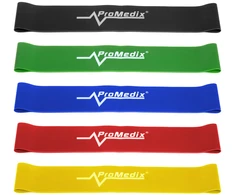Latexowe Latekso elastinės mankštos juostos Promedix PR-700 rinkinys 5 vnt. x 0,5 m