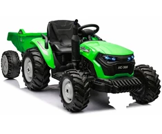 Lean Cars Akumuliatorinis traktorius su priekaba HC-306, 24V, žalias