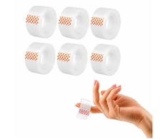 Skaidri lipni juosta biurui „Lean School“, 24 mm x 20 m, 6 vnt., D.RECT