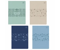 Lean School Notebook A5 grotelės 60 lapų RELIGION raštų mišinys INTERDRUK