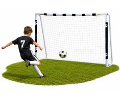 Futbolo vartai Lean Sport, 300 × 200 × 90 cm, su tinklu