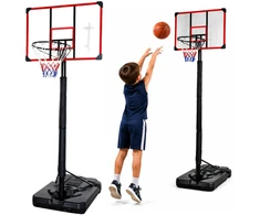 Lean Sport Krepšinio stovas su reguliuojamu aukščiu, 225–305 cm