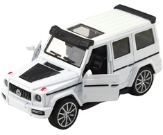 Lean Toys Autko Terenowe SUV Metalowe Napęd Pull-Back Otwierane Drzwi Mix