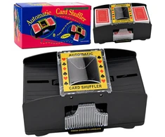 Lean Toys Automatinis kortų maišytuvas 2 kaladėms, 20,5 × 9 × 10 cm