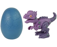 Lean Toys „Dinosaur Stygimoloch“ rinkinys su „pasidaryk pats“ kiaušinių atsuktuvu Violetinė