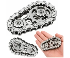 Lean Toys Fidget spinneris sidabrinis