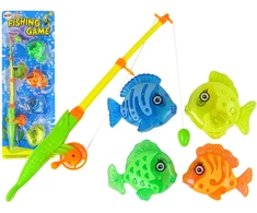 Lean Toys Gra Zręcznościowa Łowienie Rybek Meškerė 4 Ryby