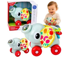 Lean Toys Drambliuko mašinėlė pilka