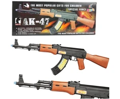 Lean Toys Žaislinis AK-47 Automatas su Šviesos ir Garso Efektais, 68,5 cm