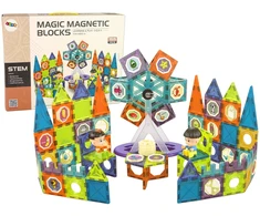 3D magnetinis konstruktorius Lean Toys Ferris Wheel, 155 d.