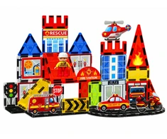 Lean Toys Magnetinės kaladėlės 42 vnt.