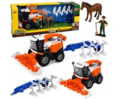 Lean Toys Kombainas su plūgu, 4 vnt.