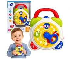 Lean Toys Interaktyvus mokomasis žadintuvas daugiaspalvis