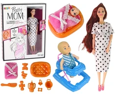 Besilaukianti lėlė su priedais Lean Toys
