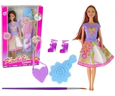 Lėlė su priedais Lean Toys 6 cm x 29 cm x 3 cm