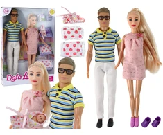 Lean Toys Lėlė su besilaukiančia mama ir tėčiu Kevin ir Lucy