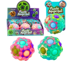 Lean Toys Šviečiantis dėlionės kamuolys 7 cm