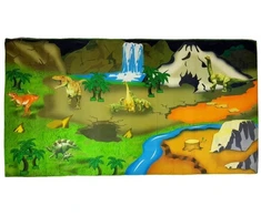 Lean Toys Lavinamasis kilimėlis su dinozaurų raštu, 107 × 58 cm