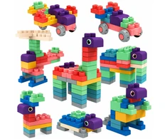 Lean Toys kaladėlės spalvotos 80 vnt.
