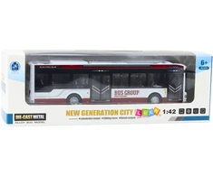 Lean Toys Metalinis miesto autobusas 1:42 su šviesomis ir garsu
