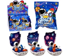 Lean Toys Mini Baza Figurki Kosmonauta Rinkinys Kosminis Planety Space Mini World
